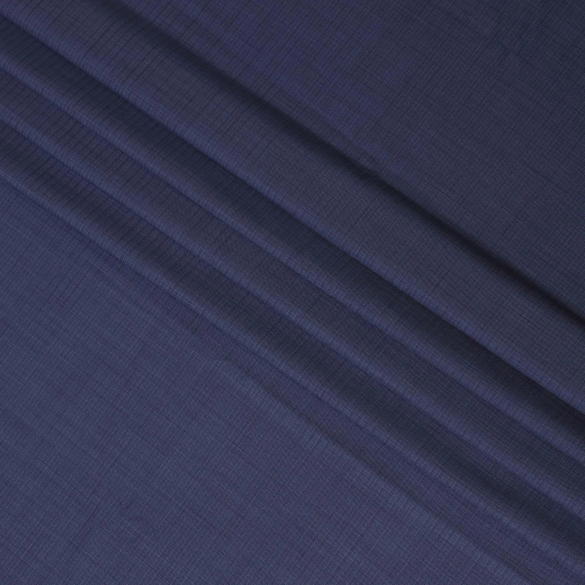 Azure blue  Premiuum Super 150's English all wool suiting fabric having blue stripe design-D13099