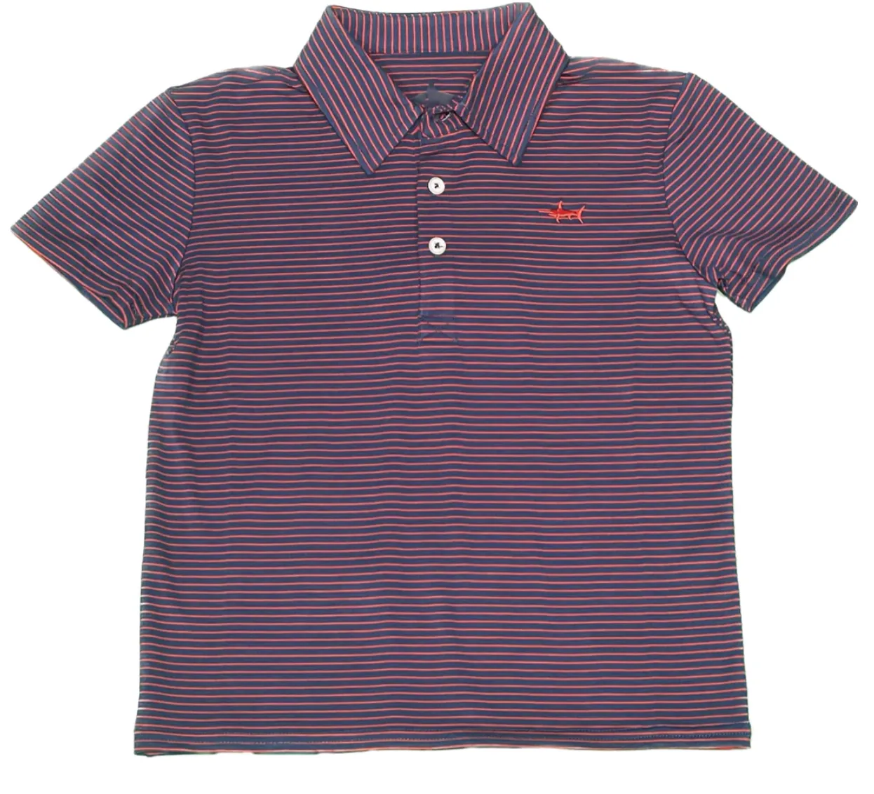 Banks Performance Polo | Navy and Red Stripe