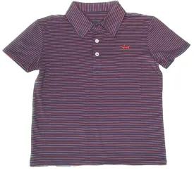 Banks Performance Polo | Navy and Red Stripe