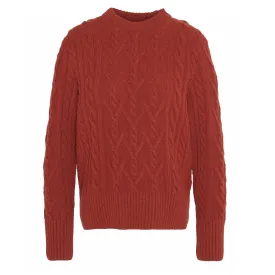 Barbour Womens Solway Knitted Jumper Spiced Pumpkin