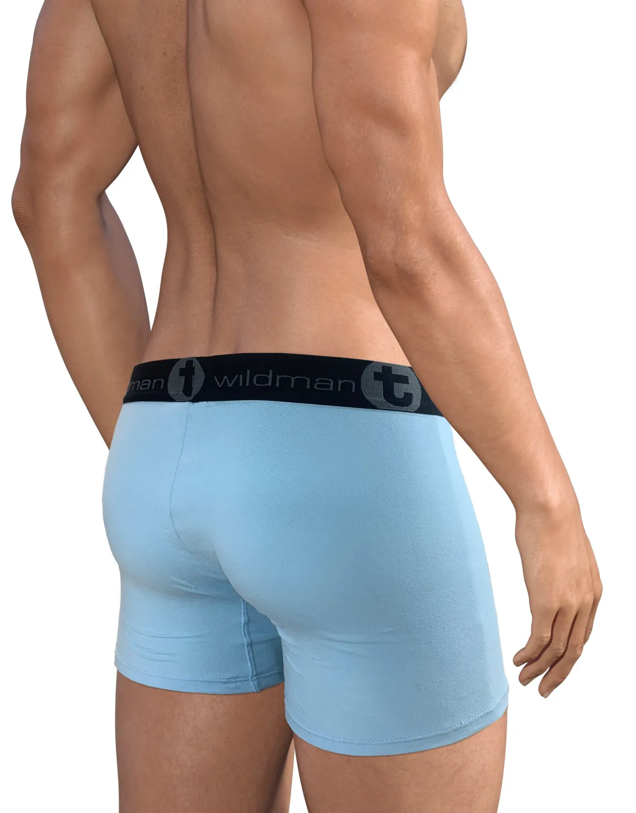 Big Boy Pouch 5" Inseam Boxer Brief Light Blue