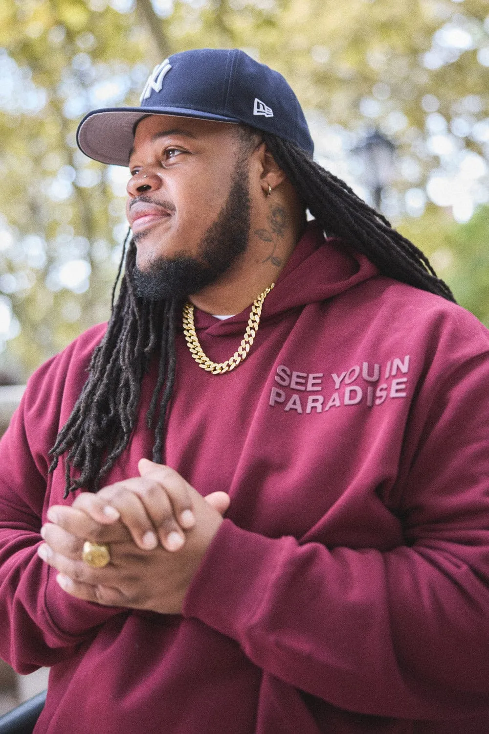 Big Men's Paradise Tonal Pullover Hoodie