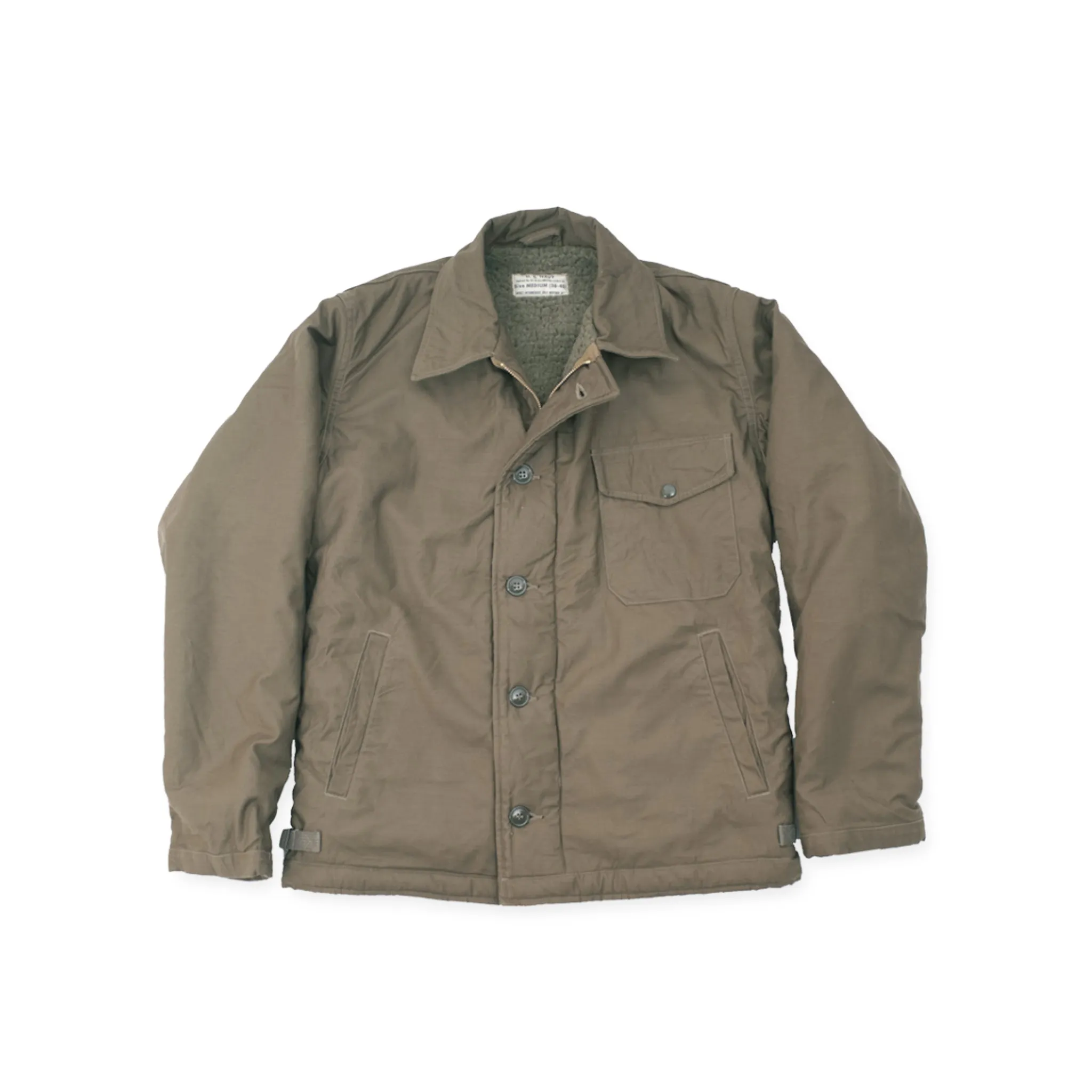 Buzz Rickson US NAVY A-2 DECK JACKET OLIVE