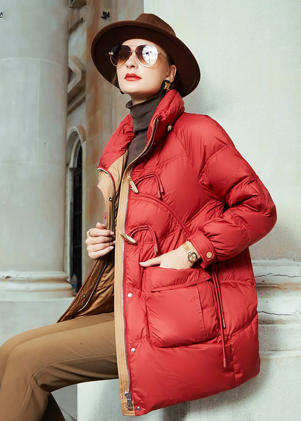 Duck Down & Feather Puffer Coat