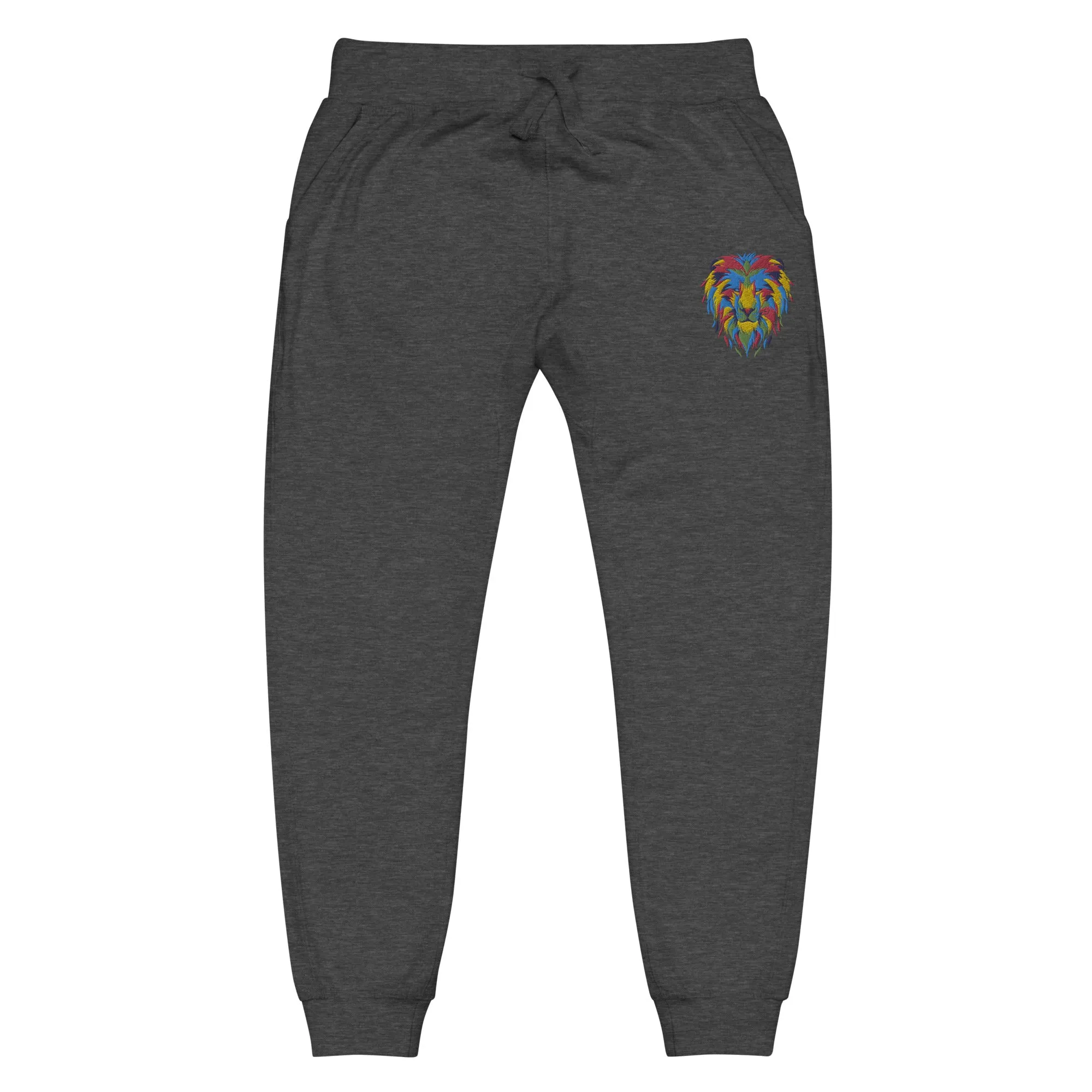 Embroidered "LOGO" fleece sweatpants