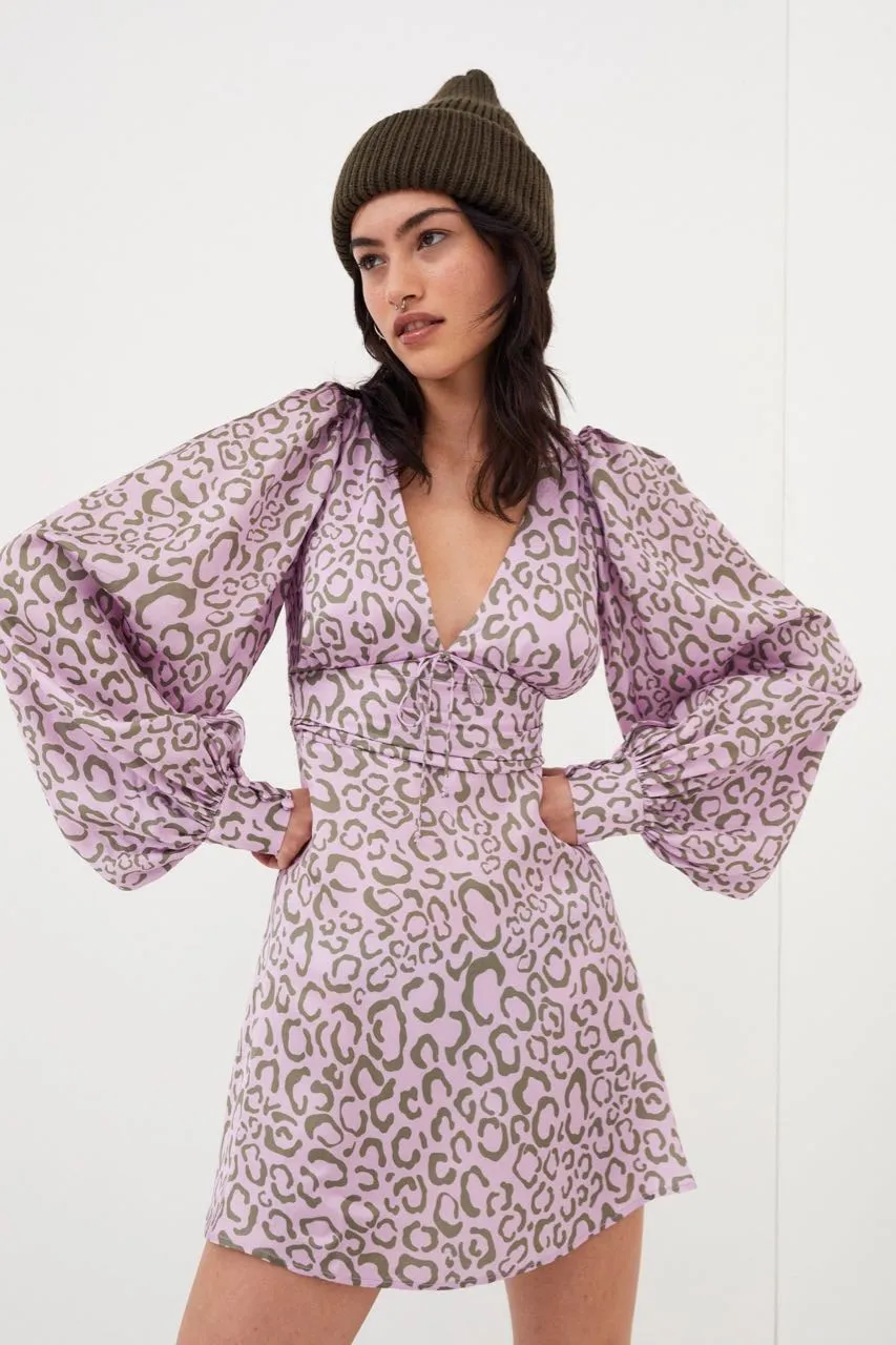 For Love & Lemons June Mini Dress - Purple