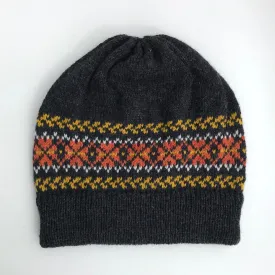 Graphite Fair Isle Hat