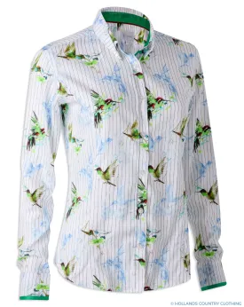 Hartwell Layla Cotton Shirt | Hummingbird Stripe