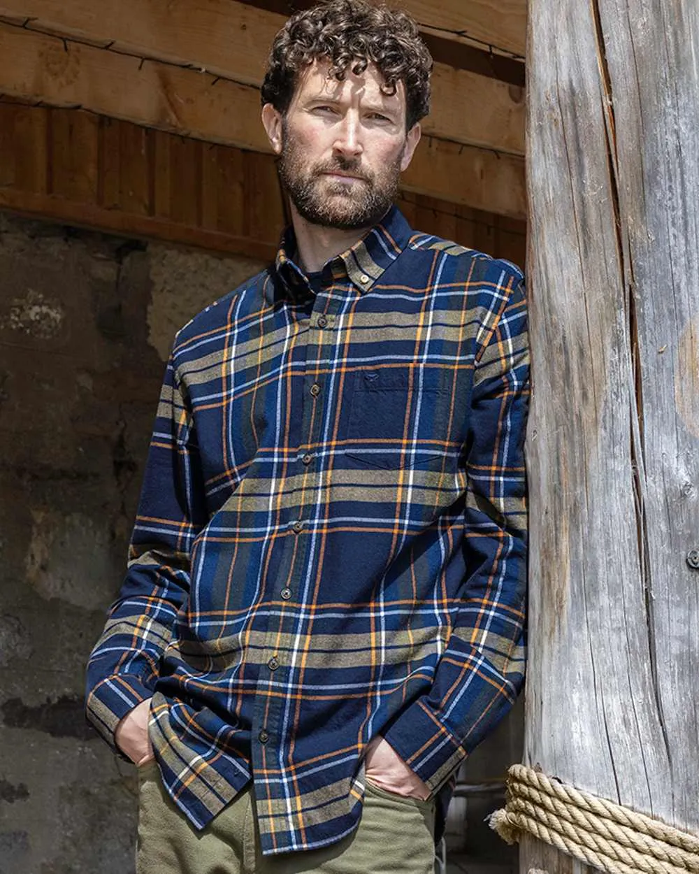 Hoggs of Fife Coll Cotton Twill Check Shirt