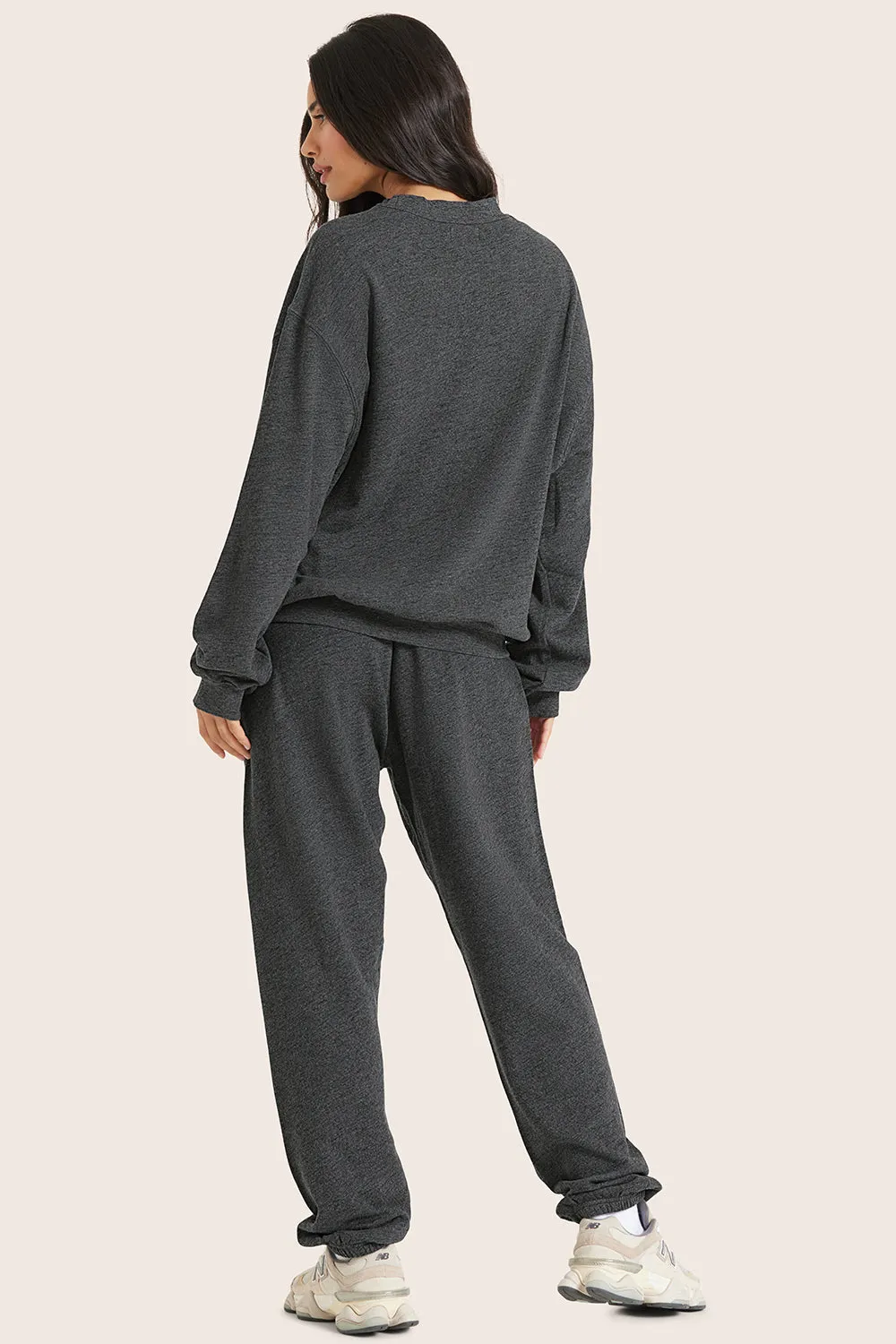 LIGHTWEIGHT SWEATS CLASSIC SWEATPANTS - PEPPER HEATHER GREY