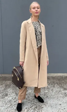 Marella Long coat  - Light Camel