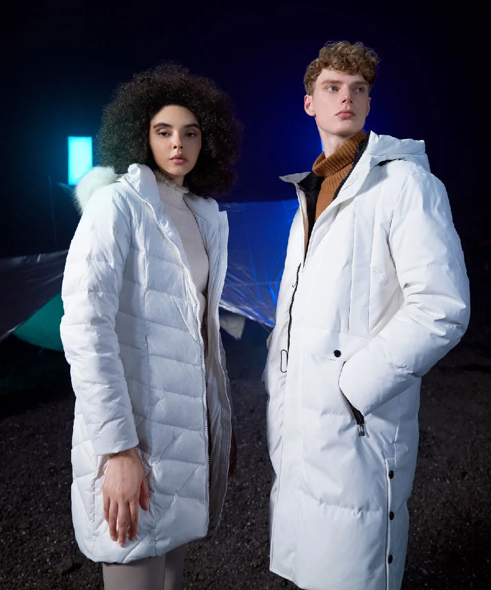 Men's Blanc Full Length Down Jacket