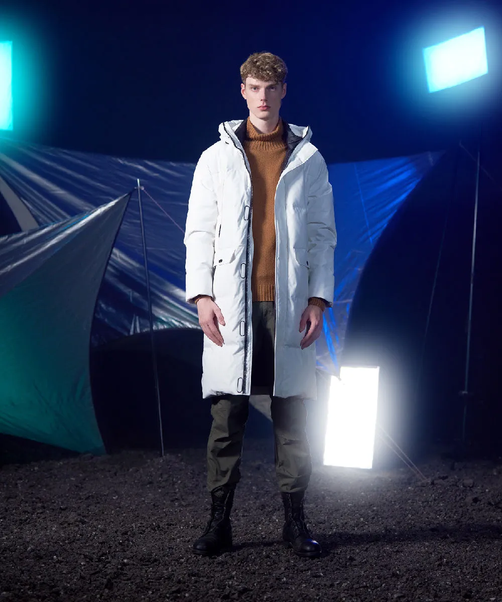 Men's Blanc Full Length Down Jacket