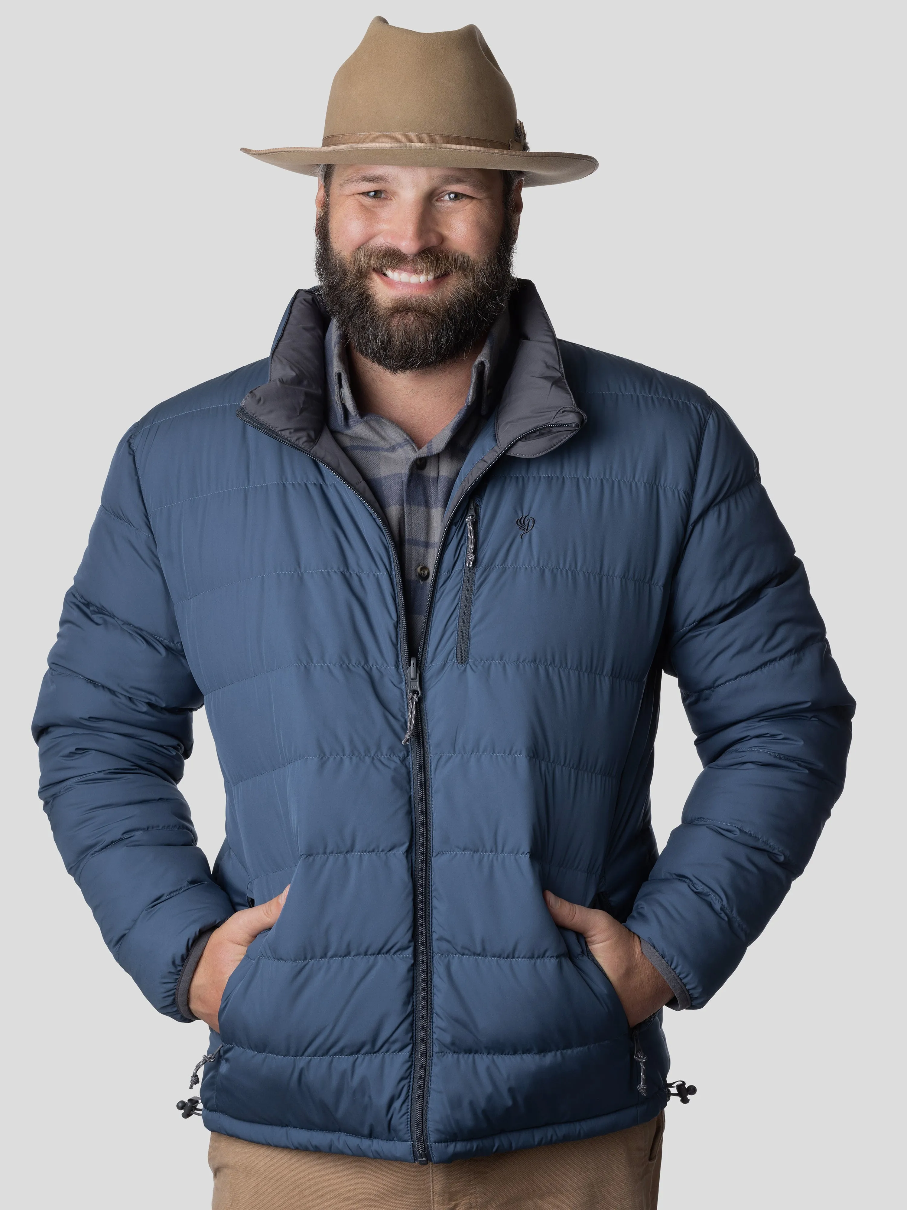 M's DryDown Reversible Jacket - Charcoal/Faded Navy