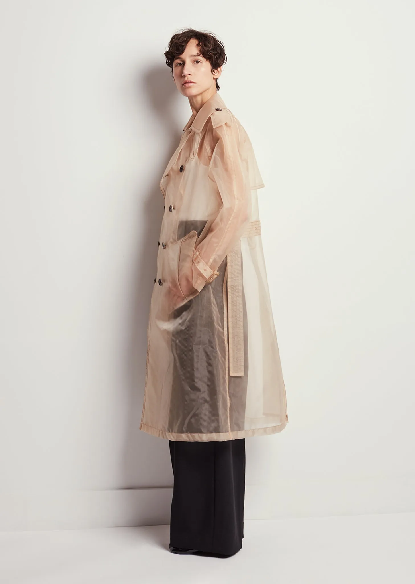 Organza Trench Coat