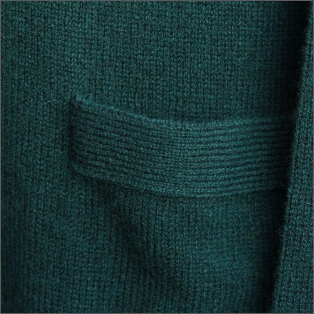 Peter Scott Tartan Green New Wool Cardigan^