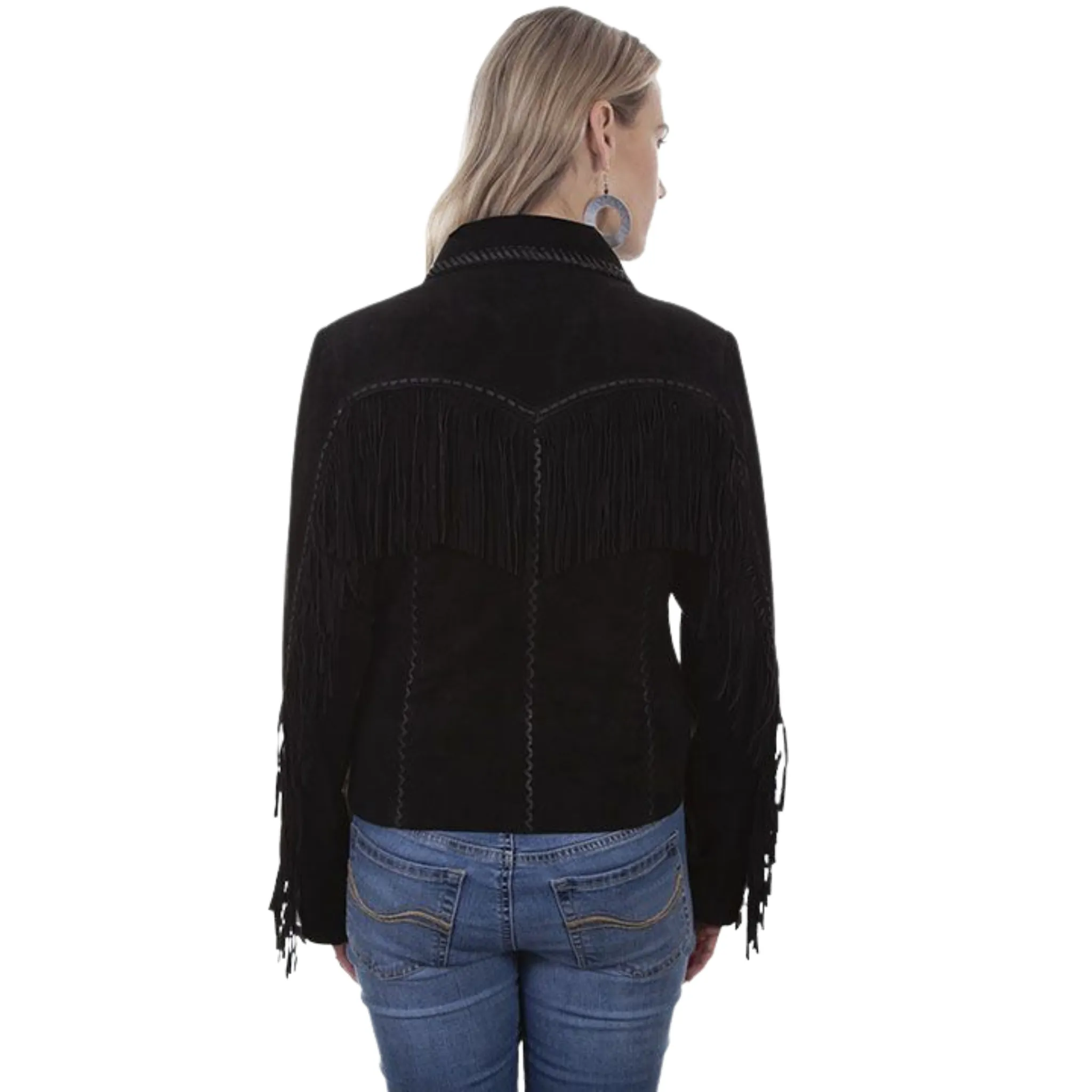 SCULY WOMEN'S FRINGE LACING JACKET - L1016