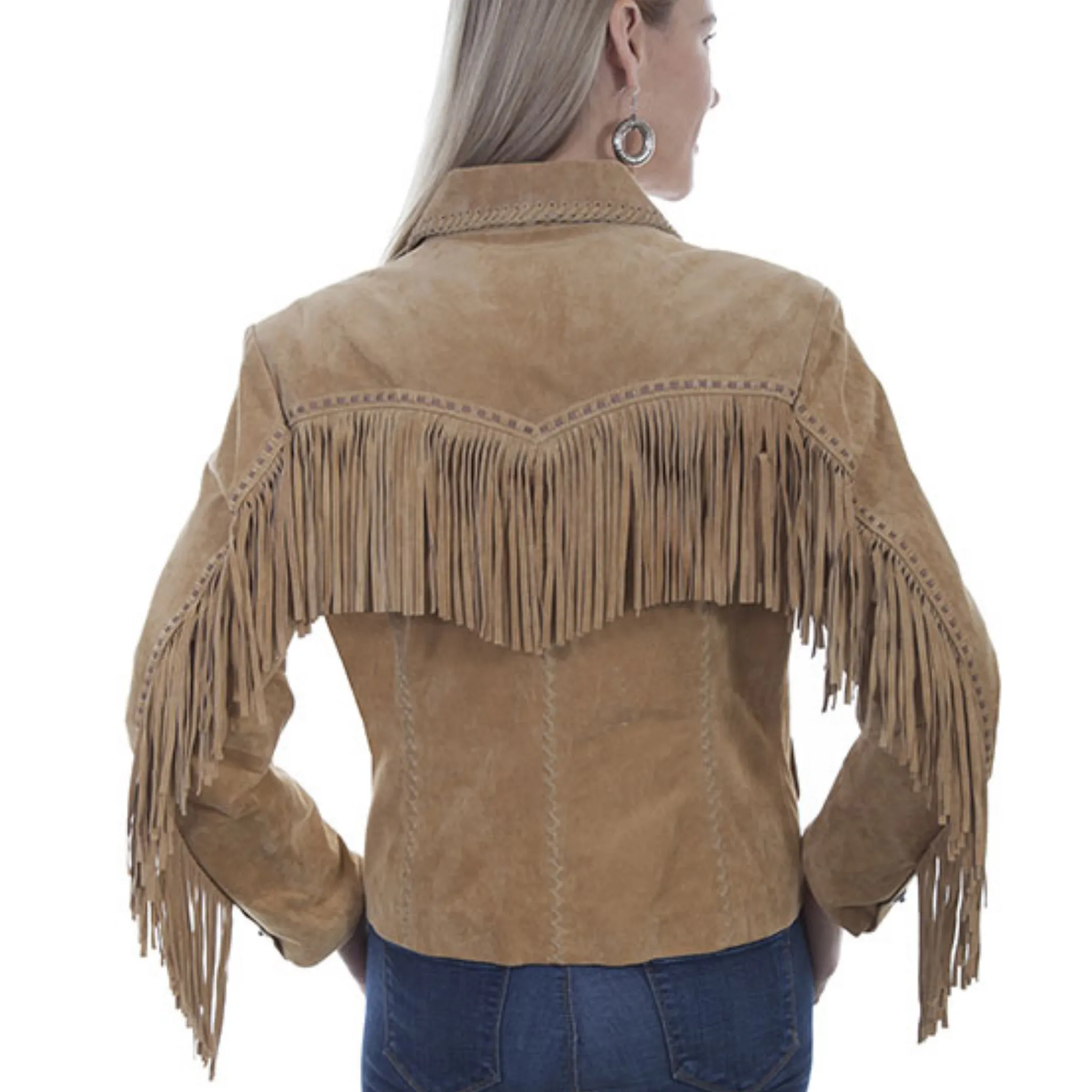 SCULY WOMEN'S FRINGE LACING JACKET - L1016