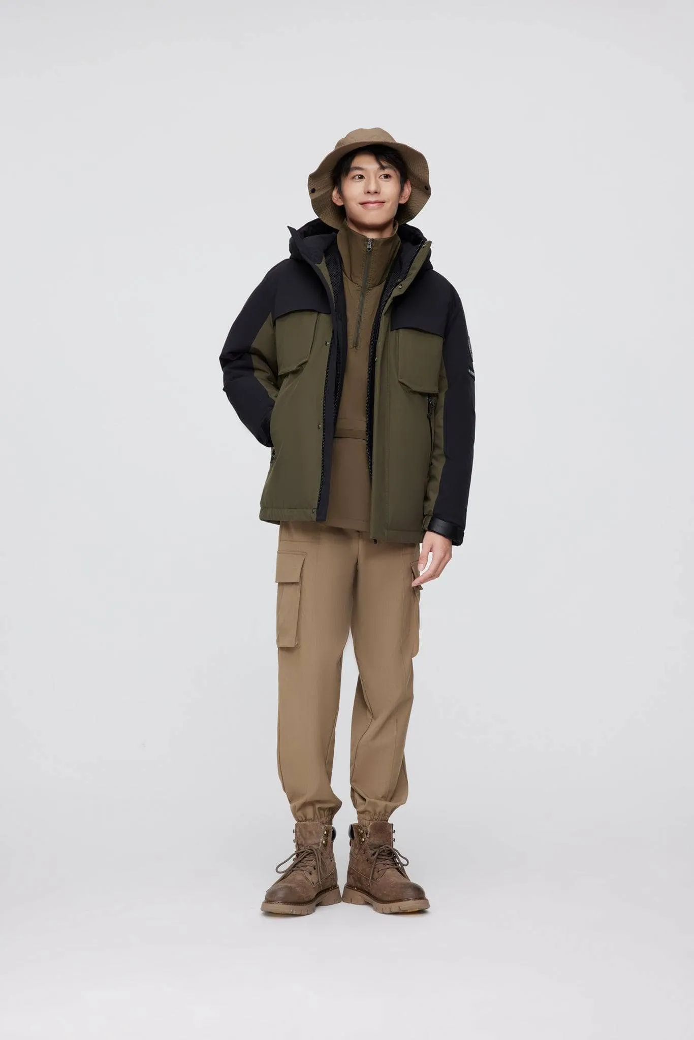 Short Down Jacket With Hood