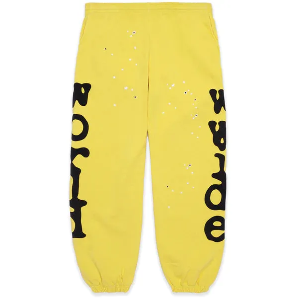 Sp5der Beluga Yellow Sweatpants