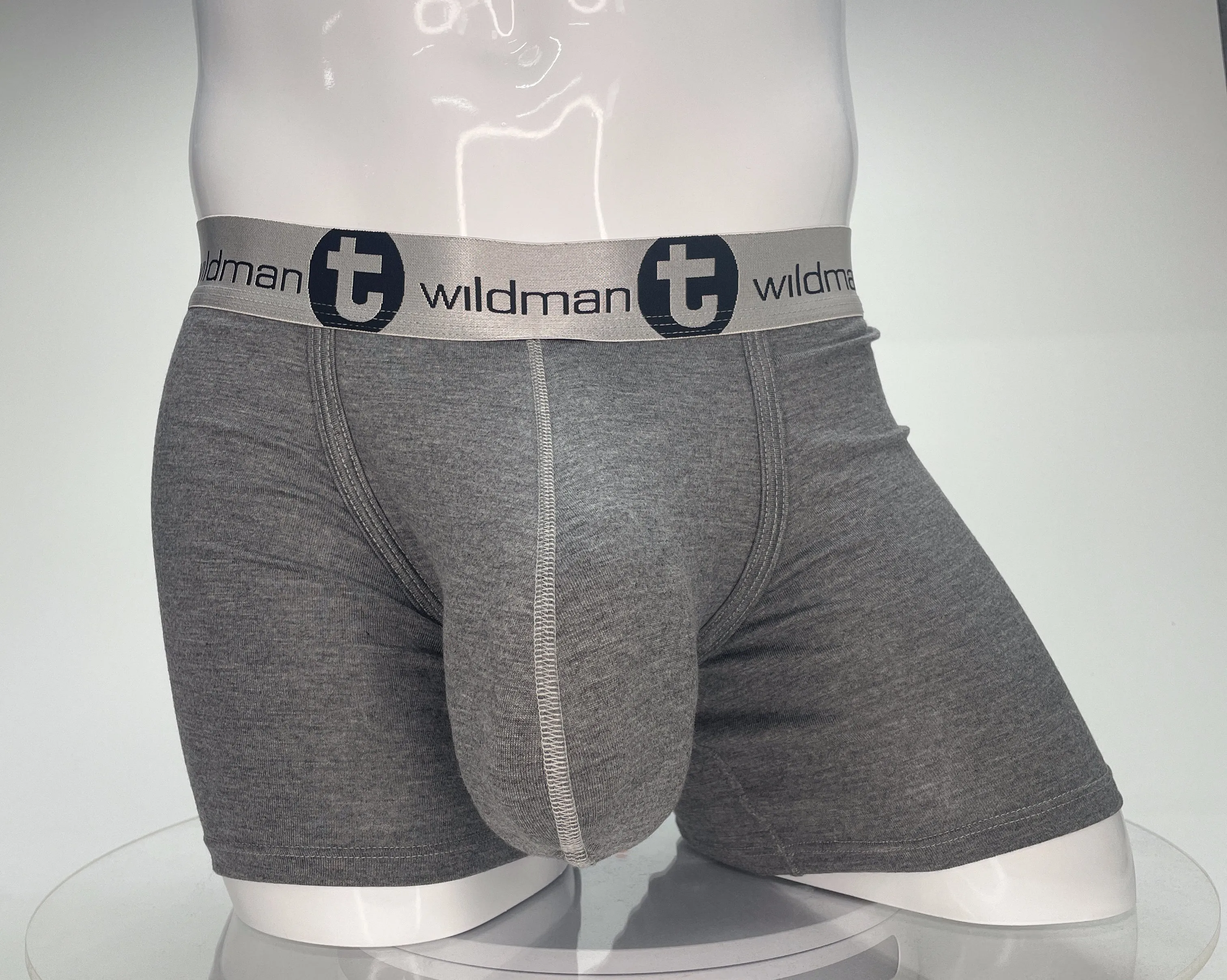 WildmanT Modal Monster Cock 5" Inseam Boxer Brief Gray