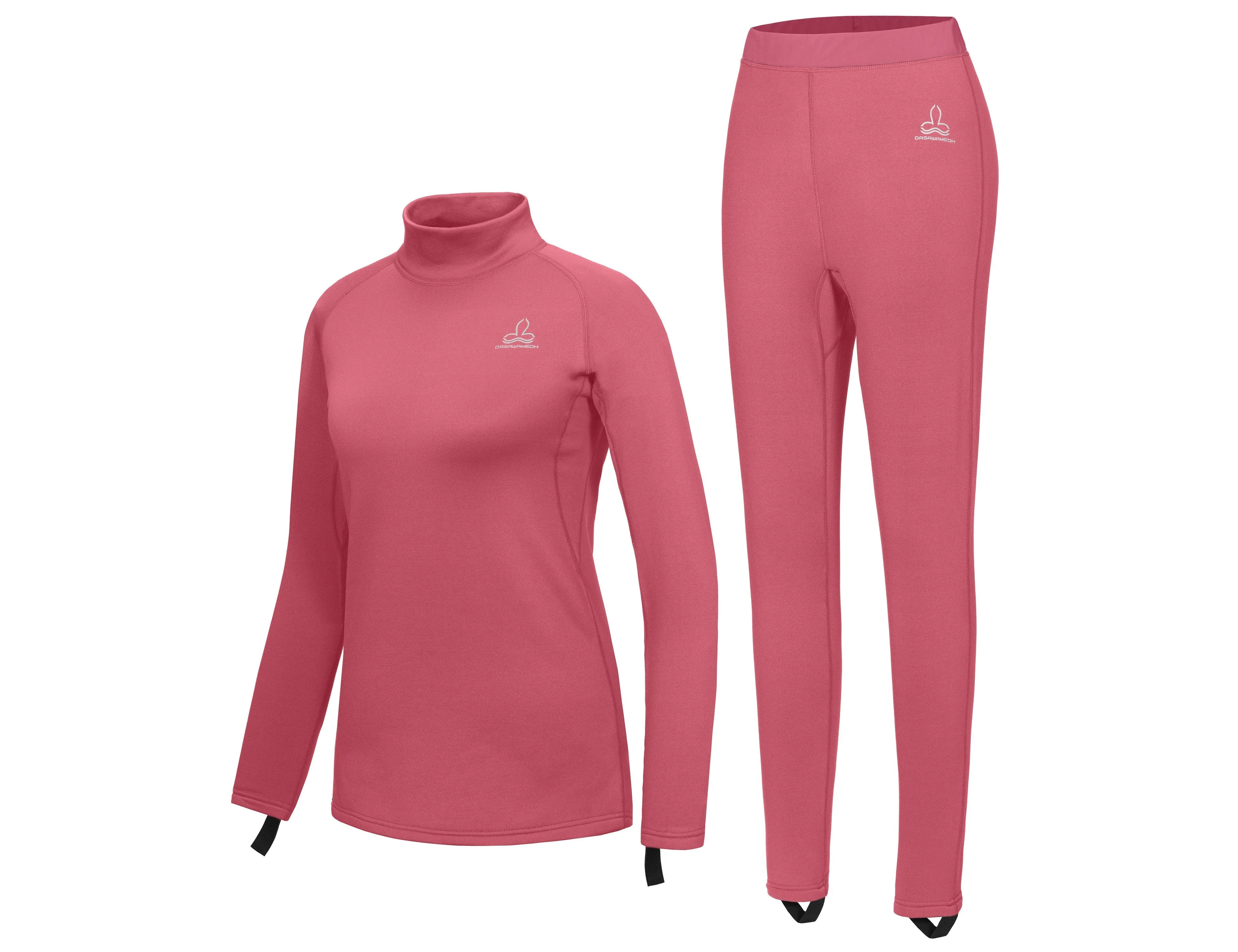 Women's Fleece Thermal Solid Color Underwear Set