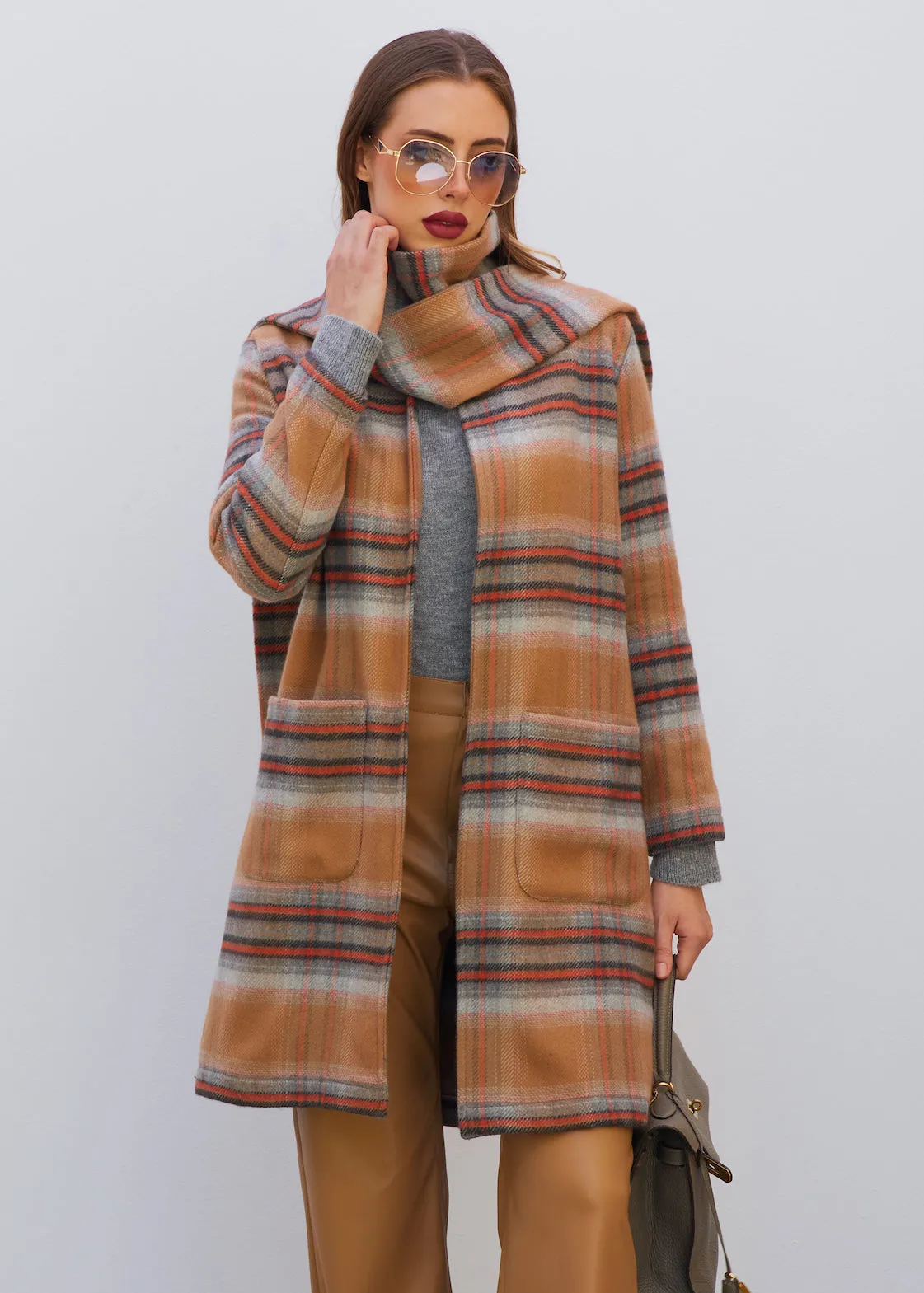 Wool Scarf Coat